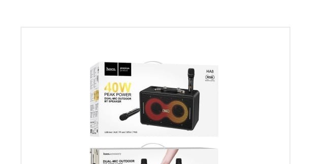 HOCO HA8 AVE WIRELESS DUAL MIC OUTDOOR BT SPEAKER