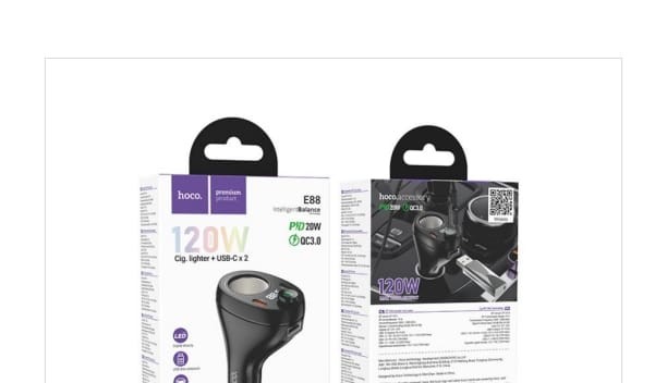 HOCO E88 35W CIGARETTE LIGHTER CAR BT FM TRANSMITTER